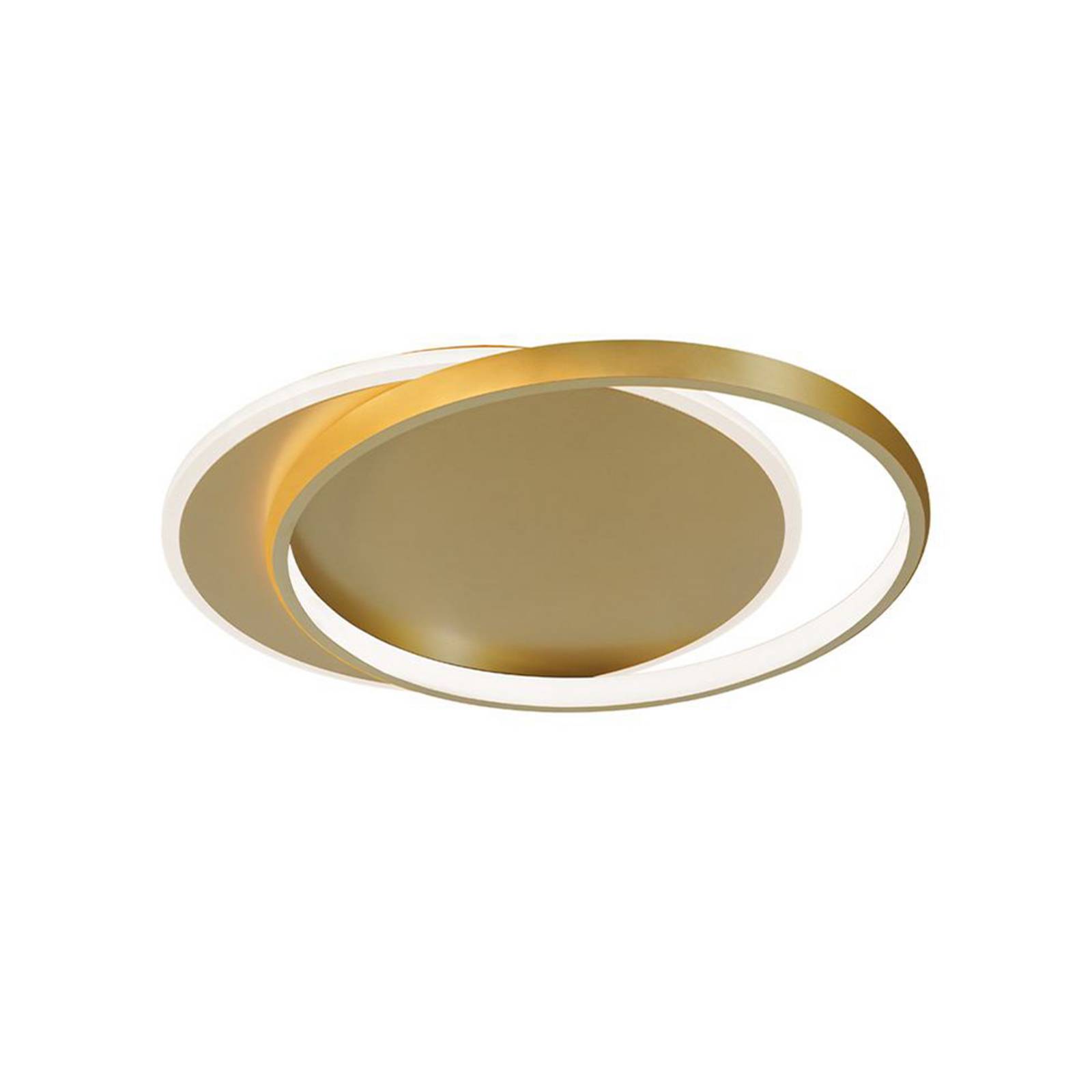LED-Deckenlampe Evelyn, goldfarben, Länge 55 cm, Metall von Viokef