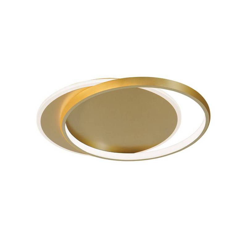 LED-Deckenlampe Evelyn, goldfarben, Länge 55 cm, Metall von Viokef