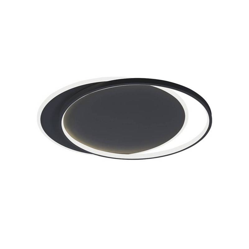 LED-Deckenlampe Evelyn, schwarz, Länge 55 cm, Metall von Viokef