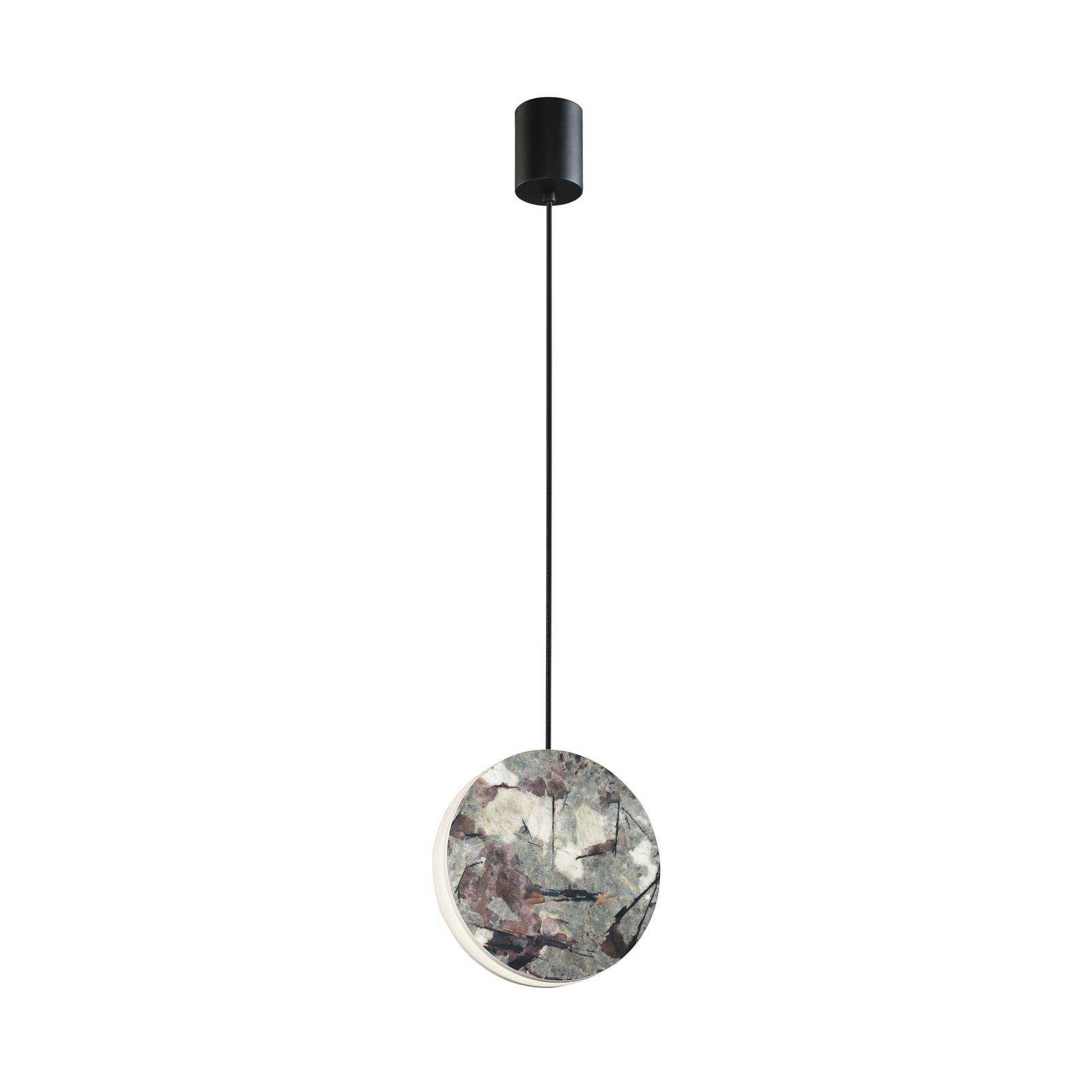 LED-Hängelampe Anais, grün, Ø 17,5 cm, Kunststein LED-Hängelampe Anais, grün, Ø 17,5 cm, Kunststein von Viokef