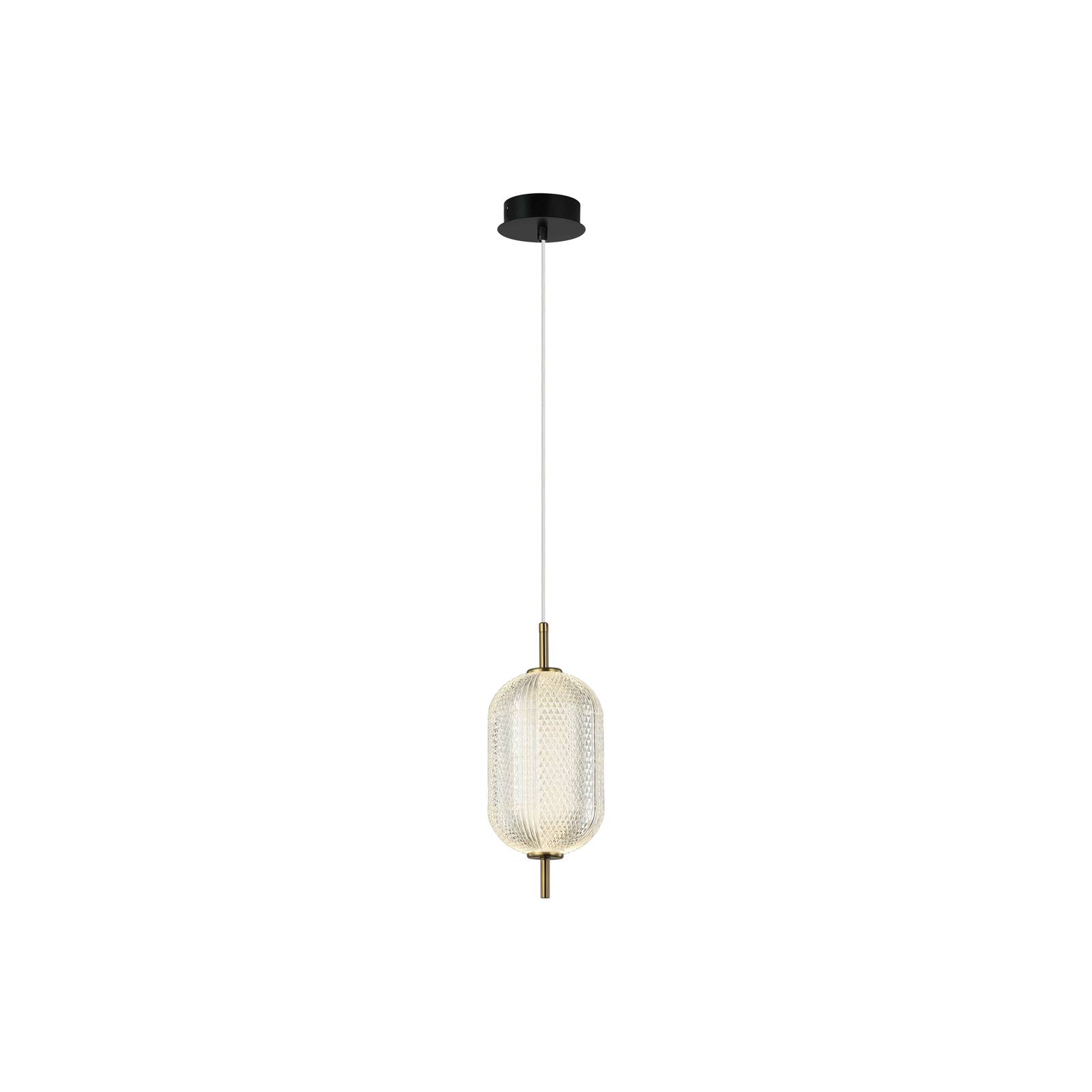 LED-Hängeleuchte Pellucid, bronzefarben/klar LED-Hängeleuchte Pellucid, bronzefarben/klar von Viokef