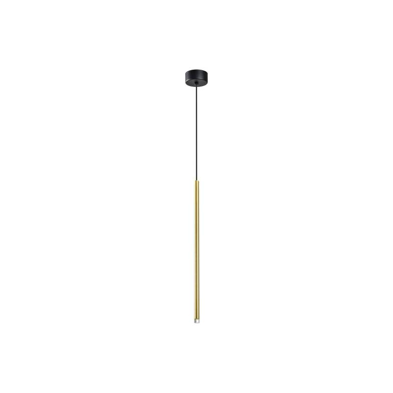 LED-Pendellampe Zenia, goldfarben, 1-flammig von Viokef