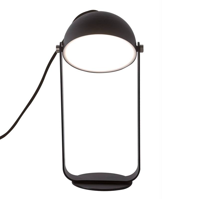 LED-Tischleuchte Hemi schwenkbarer Schirm schwarz von Viokef