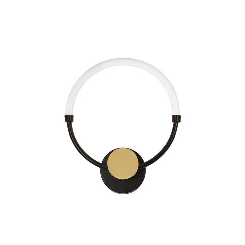 LED-Wandlampe Briana, schwarz/goldfarben, Breite 30 cm von Viokef