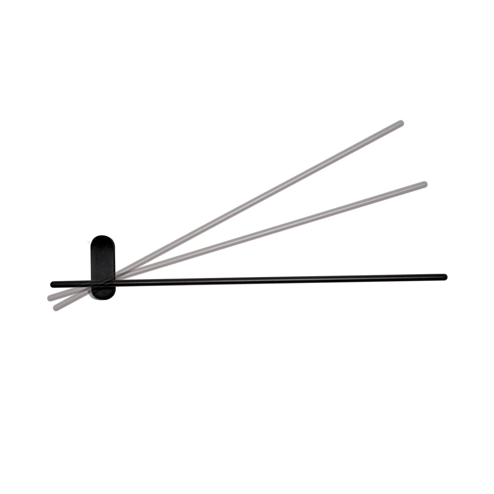 LED-Wandlampe Felix, verstellbar, sandschwarz LED-Wandlampe Felix, verstellbar, sandschwarz von Viokef
