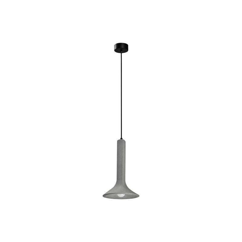 Pendellampe Funnel, Beton, grau von Viokef