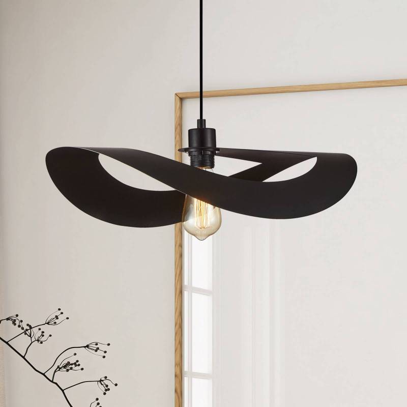 Pendellampe Mas, schwarz, Ø 50 cm, Metall von Viokef