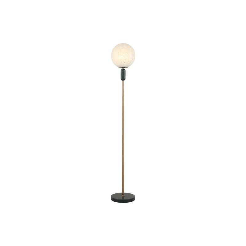 Stehleuchte Polly mit Glasschirm, Marmor-Element von Viokef