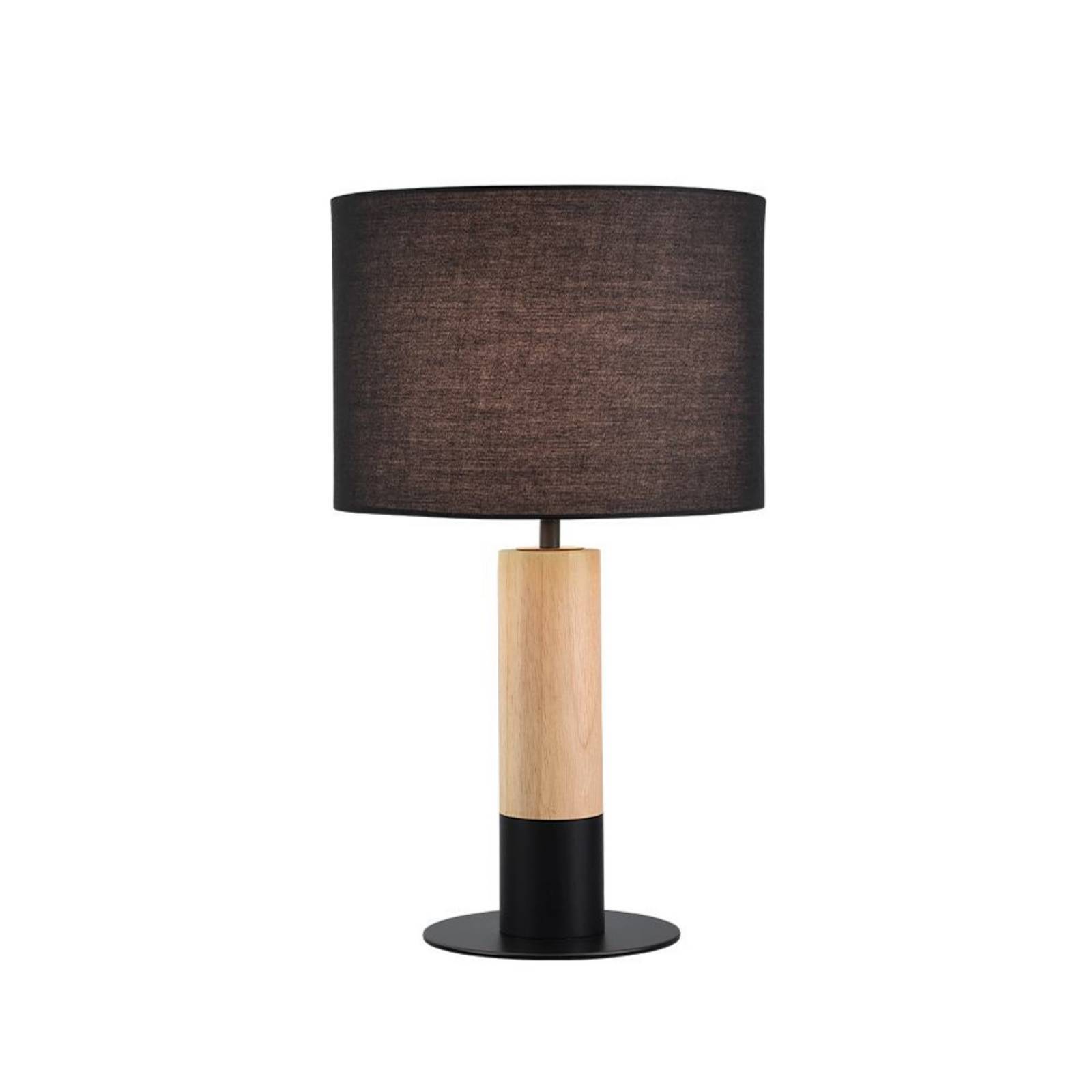 Tischlampe Carroll, holz hell/schwarz, Höhe 43 cm, Stoff Tischlampe Carroll, holz hell/schwarz, Höhe 43 cm, Stoff von Viokef