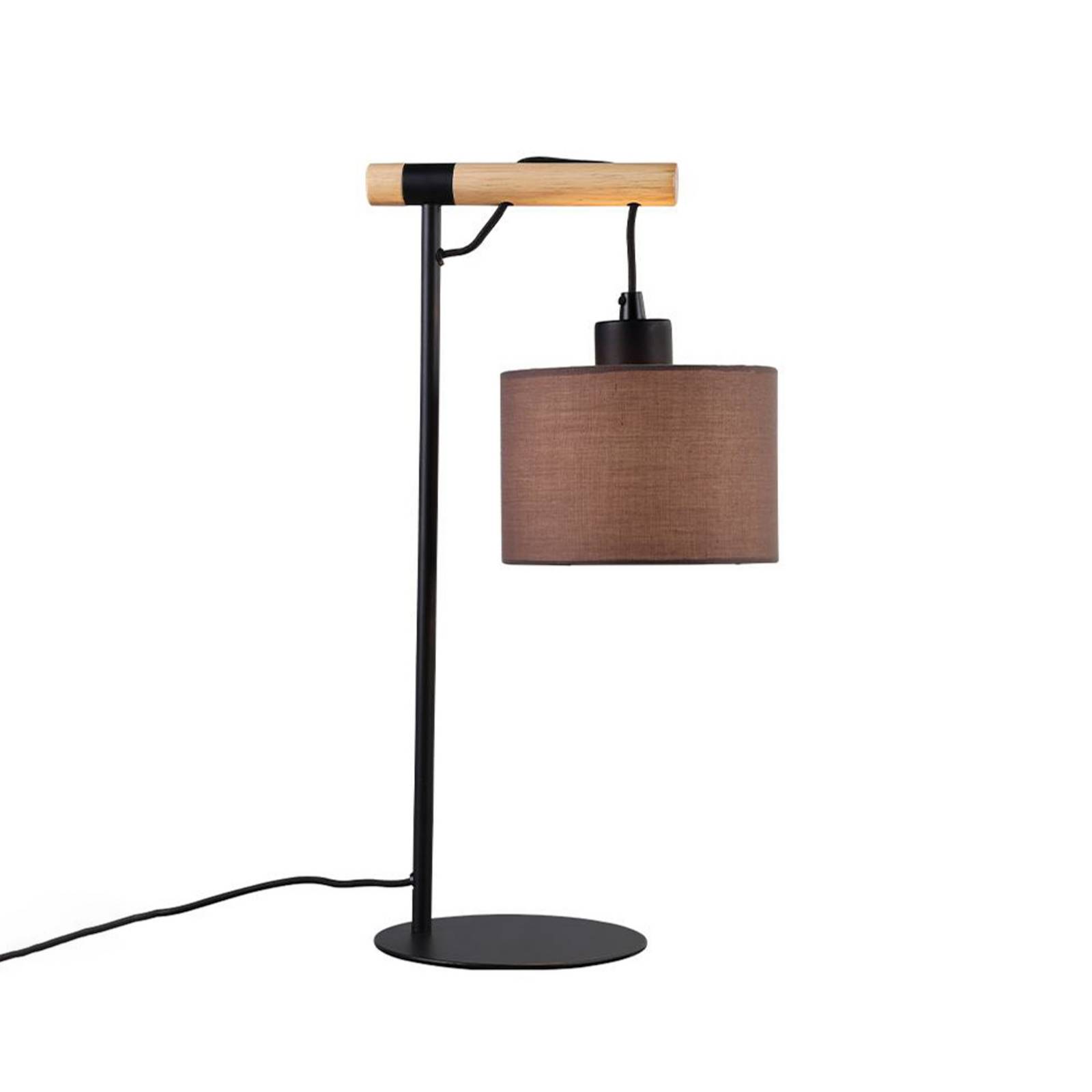 Tischlampe Rika, Höhe 46 cm, grau/schwarz, Stoff/Metall Tischlampe Rika, Höhe 46 cm, grau/schwarz, Stoff/Metall von Viokef