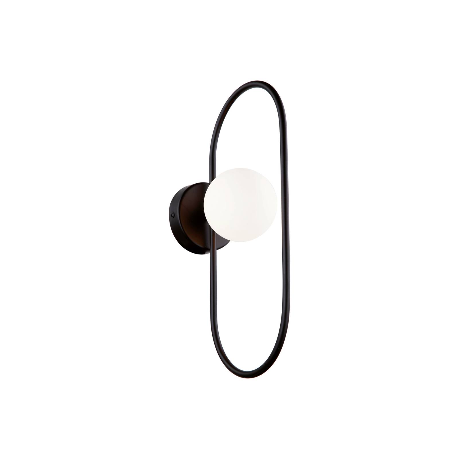 Wandleuchte Fancy mit Glasschirm, schwarz Wandleuchte Fancy mit Glasschirm, schwarz von Viokef