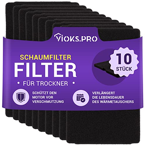 Vioks.pro 10x Trockner Filter 240x155mm Ersatz für Beko 2964840200, Beko Filter Trockner Beko Wärmepumpentrockner Filter, Beko DH8534GX0 Filter Vioks.pro 10x Trockner Filter 240x155mm Ersatz für Beko 2964840200, Beko Filter Trockner Beko Wärmepumpentrockner Filter, Beko DH8534GX0 Filter von Vioks.pro