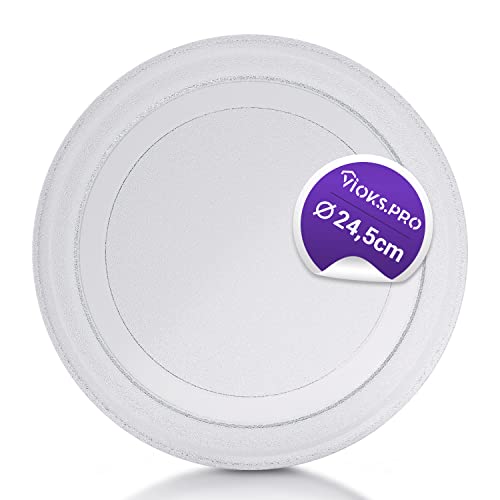Vioks.pro Mikrowelle Drehteller Ersatz für LG 3390W1G005D Ø 245mm, Ersatz Drehteller für Mikrowelle Teller Glas Universal Mikrowelle Zubehör Vioks.pro Mikrowelle Drehteller Ersatz für LG 3390W1G005D Ø 245mm, Ersatz Drehteller für Mikrowelle Teller Glas Universal Mikrowelle Zubehör von Vioks.pro