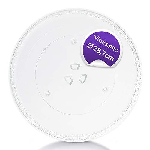 Vioks.pro Mikrowelle Drehteller Ersatz für Samsung DE74-20102D Ø 287mm Ersatz Drehteller für Mikrowelle Teller Glas Universal Drehteller Mikrowelle, mit 3 Noppen Vioks.pro Mikrowelle Drehteller Ersatz für Samsung DE74-20102D Ø 287mm Ersatz Drehteller für Mikrowelle Teller Glas Universal Drehteller Mikrowelle, mit 3 Noppen von Vioks.pro