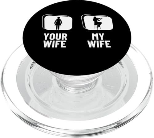 Deine Frau Meine Frau Geige Ehemann Lustiger Geiger PopSockets PopGrip für MagSafe Deine Frau Meine Frau Geige Ehemann Lustiger Geiger PopSockets PopGrip für MagSafe von Violin Player And Violin Teacher Gifts