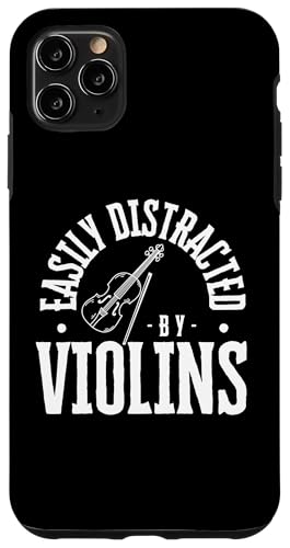 Lässt sich leicht von Violinen ablenken, lustige Violine Hülle für iPhone 11 Pro Max von Violin Player And Violin Teacher Gifts
