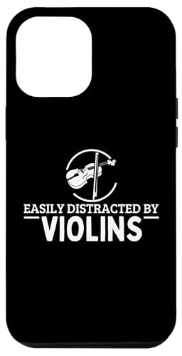 Lässt sich leicht von Violinen ablenken, lustige Violine Hülle für iPhone 12 Pro Max Lässt sich leicht von Violinen ablenken, lustige Violine Hülle für iPhone 12 Pro Max von Violin Player And Violin Teacher Gifts