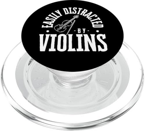Lässt sich leicht von Violinen ablenken, lustige Violine PopSockets PopGrip für MagSafe von Violin Player And Violin Teacher Gifts