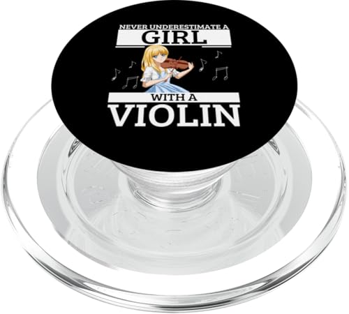 Unterschätze niemals ein Mädchen mit einer Geige Lustige Geigerin PopSockets PopGrip für MagSafe Unterschätze niemals ein Mädchen mit einer Geige Lustige Geigerin PopSockets PopGrip für MagSafe von Violin Player And Violin Teacher Gifts