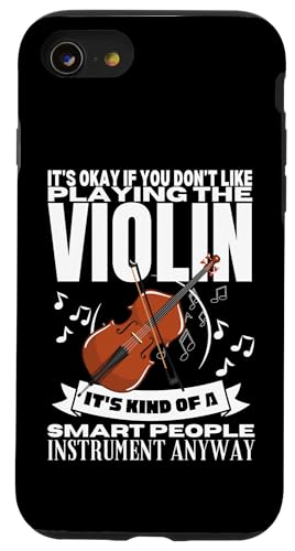 Violine Is For Smart People Funny Violinist Hülle für iPhone SE (2020) / 7 / 8 von Violin Player And Violin Teacher Gifts