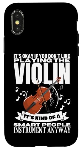Violine Is For Smart People Funny Violinist Hülle für iPhone X/XS von Violin Player And Violin Teacher Gifts