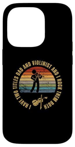 Violinist And Dad Proud Funny Man Violine Hülle für iPhone 14 Pro von Violin Player And Violin Teacher Gifts