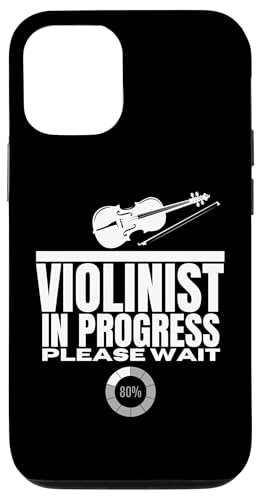 Violinist in Progress Loading Funny Violine Hülle für iPhone 12/12 Pro von Violin Player And Violin Teacher Gifts
