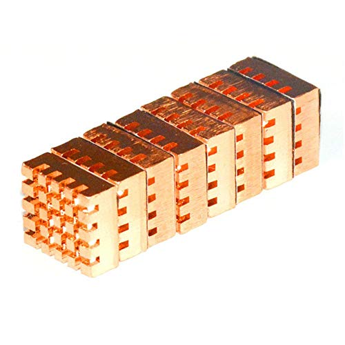 8 x Kupfer-Kühlkörper Aufkleber für Computer RAM Speicher Kühler von Vipeco