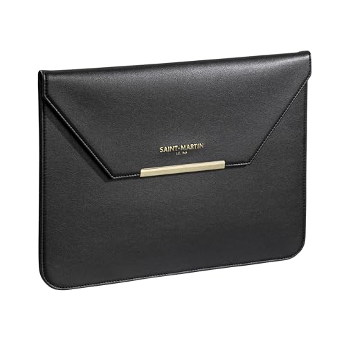 Saint Martin – Schutzhülle für PC oder Tablet Damen – Schutzhülle für Laptop 13 Zoll (33 cm) Maxi – strapazierfähiges und stilvolles Material – Schwarz von Viquel