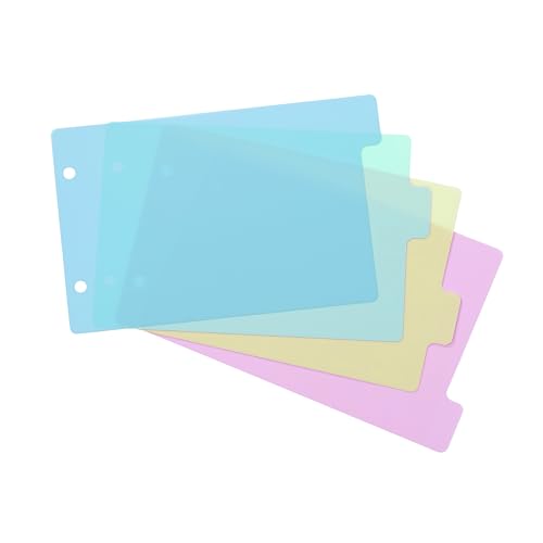VIQUEL - 4er Set A5 Register für 2-Ring-Ordner - Rainbow Pastell von Viquel