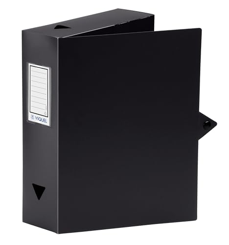 Viquel Class Doc Heftbox Polypropylen, Rücken 80 mm schwarz von Viquel