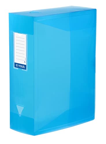 Viquel Class Doc Rücken Heftbox Rücken aus PROPYGLASS 100 mm blau von Viquel