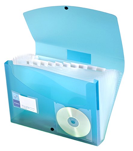 Viquel Heftbox mit Klappdeckel aus PROPYGLASS blau von Viquel