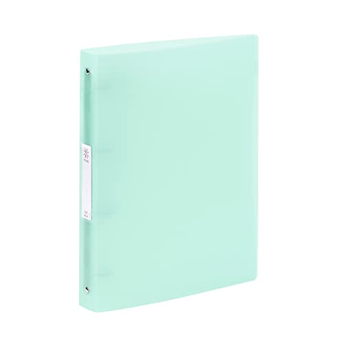 Viquel - Ordner Maxi Soft mit Rückenschild - 4 Ringe - Rücken 4 cm - für A4 Dokumente - transluzent grün von Viquel