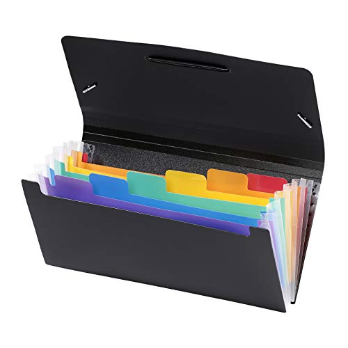 Viquel Rainbow Class – Ordnungsmappe für Büro – Dokumententasche mit 6 Positionen – Organizer für Büro ausziehbar – Ordnungsmappe aus Kunststoff von Viquel