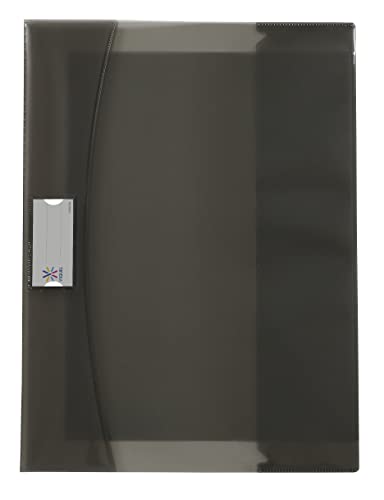 Viquel Strong Cover – Heftschoner 17 x 22 cm aus grauem Kunststoff – Premium-Qualität – verstärkter Rücken – mit Klappen für Lesezeichen Viquel Strong Cover – Heftschoner 17 x 22 cm aus grauem Kunststoff – Premium-Qualität – verstärkter Rücken – mit Klappen für Lesezeichen von Viquel