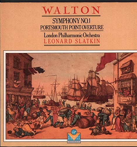 Symphony No. 1 / Portsmouth Point Overture - Sir William Walton / The London Philharmonic Orchestra, Leonard Slatkin LP von Virgin Classics