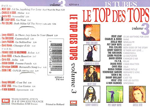 Le Top Des Tops Vol 3 [Musikkassette] von Virgin Music
