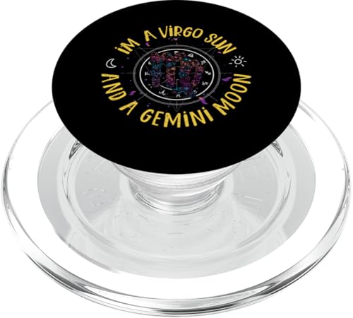Jungfrau-Sternzeichen: Ich bin eine Jungfrau-Sonne und ein Zwillingsmond PopSockets PopGrip für MagSafe Jungfrau-Sternzeichen: Ich bin eine Jungfrau-Sonne und ein Zwillingsmond PopSockets PopGrip für MagSafe von Virgo Zodiac Sign Designs For Women