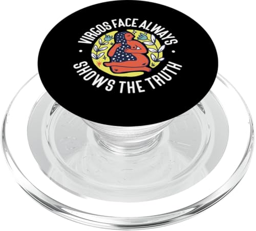 Jungfrau-Zodiac: Das Gesicht der Jungfrau zeigt immer die Wahrheit PopSockets PopGrip für MagSafe Jungfrau-Zodiac: Das Gesicht der Jungfrau zeigt immer die Wahrheit PopSockets PopGrip für MagSafe von Virgo Zodiac Sign Designs For Women