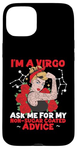 Jungfrau-Zodiac: Fragen Sie mich nach meinem nicht zuckerbeschichteten Rat Hülle für iPhone 15 Plus Jungfrau-Zodiac: Fragen Sie mich nach meinem nicht zuckerbeschichteten Rat Hülle für iPhone 15 Plus von Virgo Zodiac Sign Designs For Women