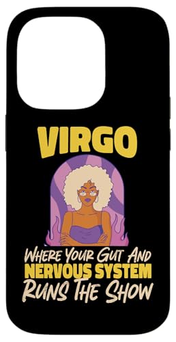 Jungfrau-Zodiak: Darm und Nervensystem führt die Show Hülle für iPhone 14 Pro von Virgo Zodiac Sign Designs For Women