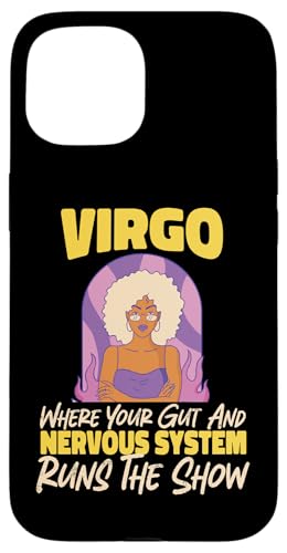 Jungfrau-Zodiak: Darm und Nervensystem führt die Show Hülle für iPhone 15 von Virgo Zodiac Sign Designs For Women