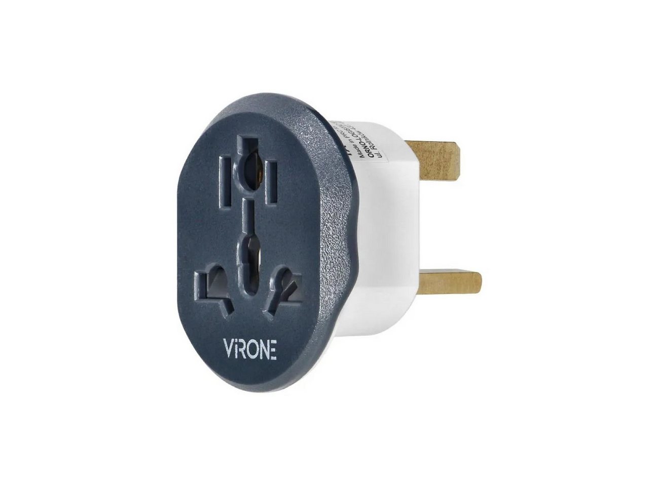 Virone Universalsteckdose Reiseadapter -UK-Stecker, 250V, 13A Reiseadapter von Virone