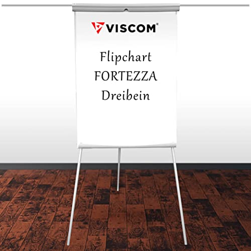 Flipchart FORTEZZA mit Dreibein-Stativ und Seitenarmen - magnetische Oberfläche - vielseitig einsetzbar - Whiteboard mit Stativ - höhen-verstellbar Flipchart FORTEZZA mit Dreibein-Stativ und Seitenarmen - magnetische Oberfläche - vielseitig einsetzbar - Whiteboard mit Stativ - höhen-verstellbar von Viscom