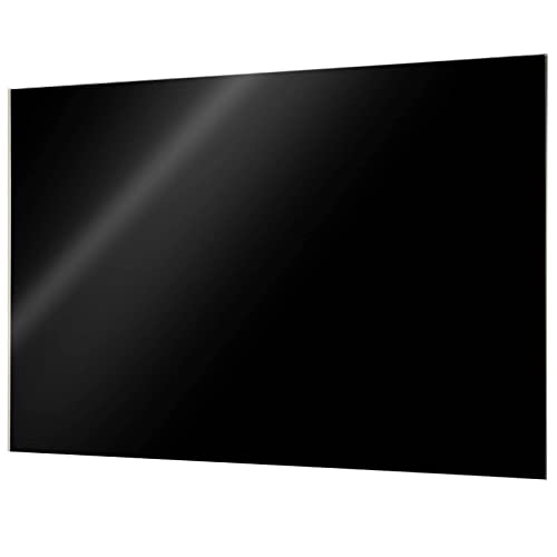 VISCOM Glas-Magnettafel - 100 x 150 cm in sattem Schwarz - rahmenlose Magnetwand - Memoboard magnetisch, beschreibbar & trocken abwischbar - inkl. Magnete, Stift, Tafellöscher von Viscom