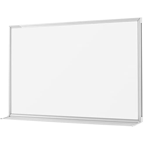VISCOM Premium Design Whiteboard Speziallackiert - 100 x 150 cm - Beschichtete Magnetwand mit Aluminium-Rahmen - extrem kratzfest, magnetisch & einfach beschreibbar - Magnettafel in mehreren Größen von Viscom
