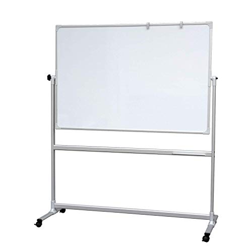 VISCOM Whiteboard Stativdrehtafel mit Aluminiumrahmen - 90 x 120 cm - doppelseitiges mobiles Whiteboard mit Ständer & mit Rollen - magnetisch, beschreibar VISCOM Whiteboard Stativdrehtafel mit Aluminiumrahmen - 90 x 120 cm - doppelseitiges mobiles Whiteboard mit Ständer & mit Rollen - magnetisch, beschreibar von Viscom
