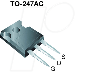IRFP22N50APBF - MOSFET N-Ch 500V 22A 277W 0,23R TO247AC von Vishay