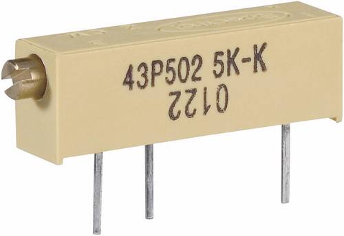 Vishay M43P504KB40 M43P504KB40 Spindeltrimmer 15-Gang linear 0.75W 500kΩ 5400° von Vishay